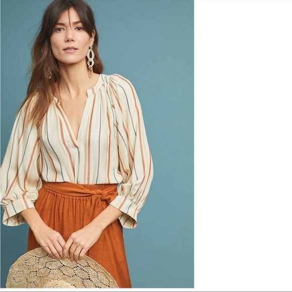 Anthropologie Brenda Peasant Top - Picture 4 of 7